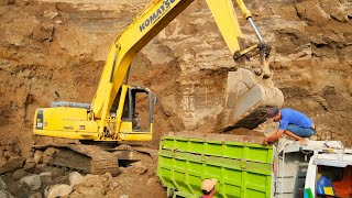 Digging a New Road with an Excavator | Excavator Working Video | Building New Mountain Road