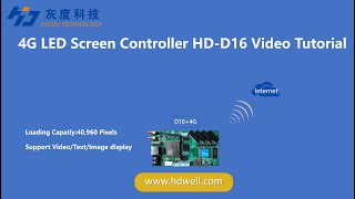 how to control your led screen through Cloud Sever with Huidu Technology D16+4G Controller.