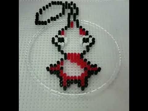 White Pikmin Perler Bead Pattern, Bead Sprites