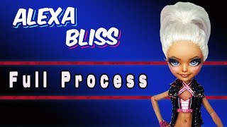 OOAK Monster High Doll WWE Alexa Bliss Full Process Video Hair Makeup  Costume by Skeriosities screenshot 1