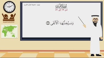 الاثنين ١٤٤٢/١/٢٦  سورة الليل من آية ( ١٧-٢١) حفظ