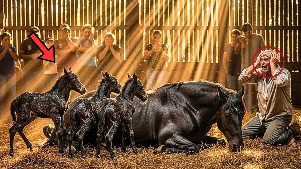 Farmer Buys Giant Pregnant Mare For $50... When She Gives Birth Everyone Is In Shock