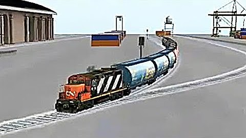 Train Sim - Port of Call Using EMD GP9 Again - Simulasi Kereta Api