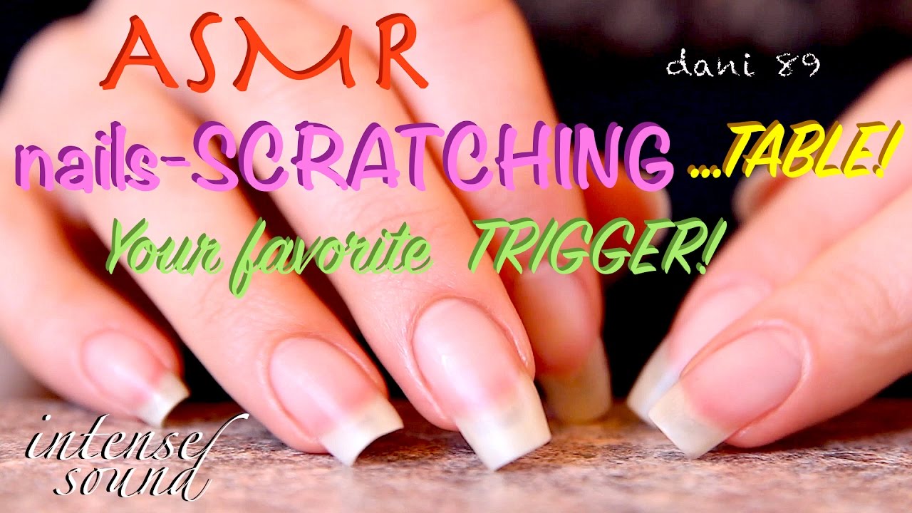 NEW ✦ intense ASMR 🎧 ONLY SCRATCHING TABLE ↬ with my LONG & short NATURAL NAILS ↫ your fav TRIGGER ~