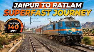 Jaipur to Ratlam  full superfast journey in indian train simulator game  screenshot 3