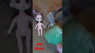 Lead casting on sand