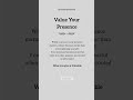 Value your presence #presence #motivation#lifelesson#viral#shorts#foryou#selfimprovement
