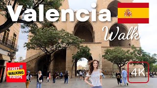 Valencia, Spain 🇪🇸 4K-HDR Walking Tour | Inside Serrano Towers Gate