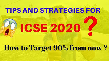 What should be my strategy for ICSE 2020 from now? How to target 90% from now ?