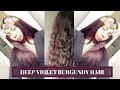 Deep Violet Burgundy Hair Color Tutorial (NO BLEACH) | Ali Grace Hair