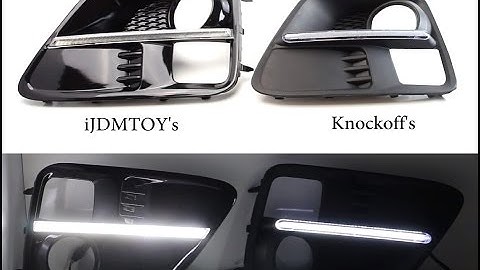 iJDMTOY Subaru WRX LED DRL Bezel vs Subispeed OLM SILVERLINE