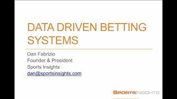 How to Create Data Driven NFL Betting Systems Webinar - Sports Insights Video