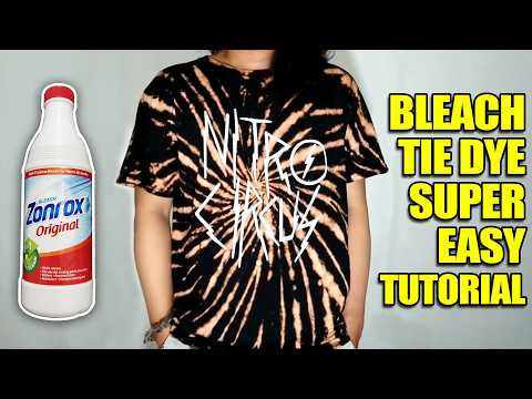 Bleach tie dye your shirt | Pinoy Version English Sub