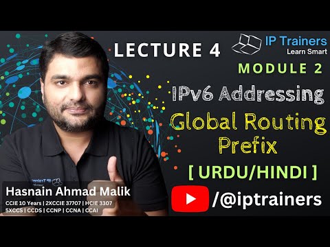 IPv6 Addressing Lecture 4: Understanding different segments of Global Unicast Address - Urdu/Hindi