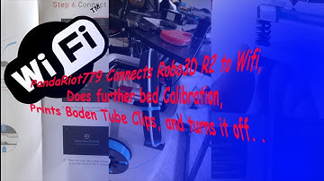 PandaRiot779 Connects Robo3d R2 to Wifi, Levels bed, Prints tube, and end it!