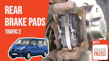 How to replace the rear brake pads Trafic mk2 🚗