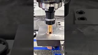 금속 블록 나사산 탭핑 가공 및 스레드 게이지 측정 절차 #machining #tapping #cnc #engineering #metalworking