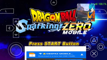 NEW DBZ TTT MOD  DRAGON BALL Z SPARKING ZERO PSP GAME DOWNLOAD