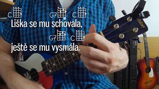 Běží liška k Táboru | Akordy (Ukulele)