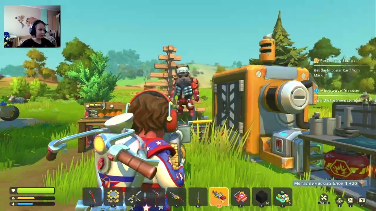 Новый РЕЖИМ ВЫЖИВАНИЯ! в SCRAP MECHANIC Crashlander Square One  Часть 4