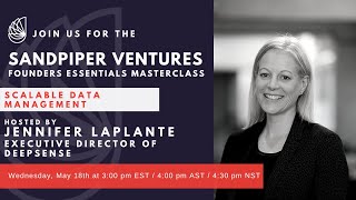 Data Management with Jennifer Laplante - Founder Essentials Masterclass