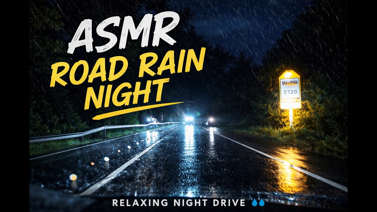 ASMR Night Drive in the Rain 🌧️ - YouTube