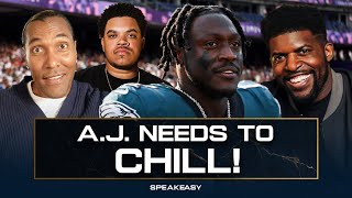 видео: «Эй Джей Брауну нужно расслабиться!» Ачо и Хауш разбираются с проблемами ресиверов «Иглз» в этом ... картинка: «Эй Джей Брауну нужно расслабиться!» Ачо и Хауш разбираются с проблемами ресиверов «Иглз» в этом ...