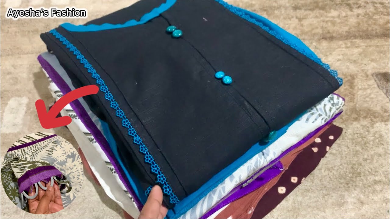 Latest Neck Designs with sleeves and Daman | winter dress designs | Dress Designing ideas