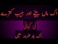 ماں بیٹے اور جیب کترے کی کہانی