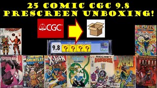 CGC Unboxing Video 9.8 prescreen! Comics book cleaning and pressing results! HOW MANY MADE THE GRADE
