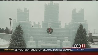 Ice castle on display in Eagle River