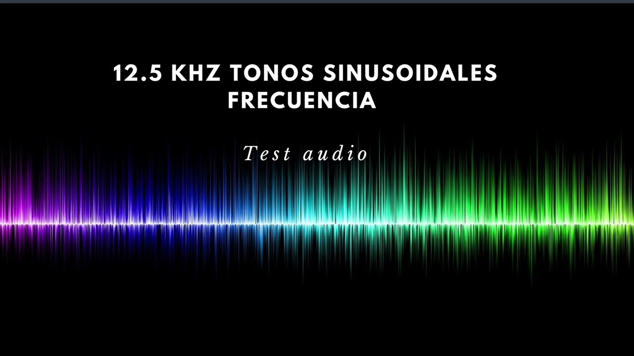 🎧 12.5 kHz (12500 Hz) Pure Tone | Sine Wave Audio Test & Calibration Tool 🎧 1080p
