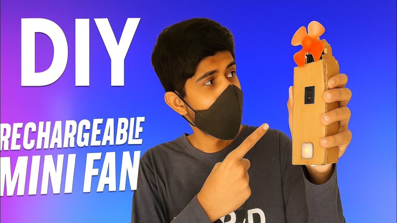 DIY Rechargeable 5V Mini Fan 🇦🇺 | No Soldering | USB Charging 🔋💨
