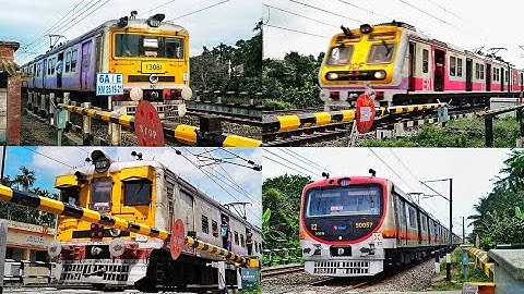 Super Speedy New Medha + Unique BEML + Old Colourful EMU Local Train Furiously Skip Railgate | ER