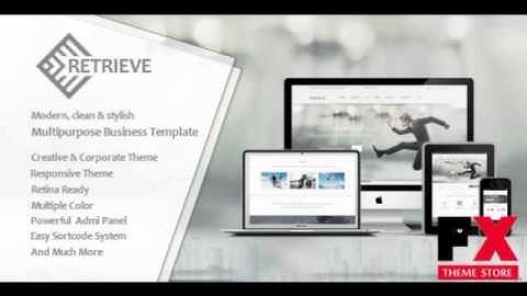 Preview Retrieve Responsive Multipurpose Joomla Template TFx
