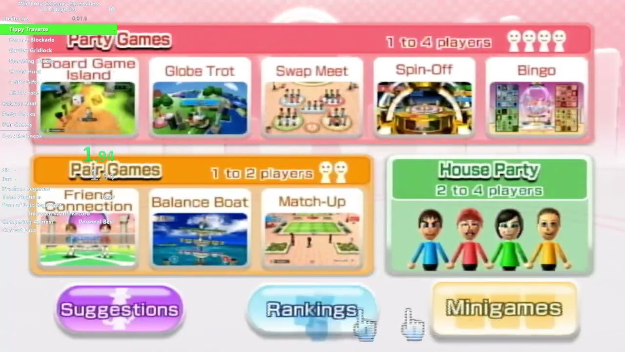 Wii Party All Categories Speedrun in 