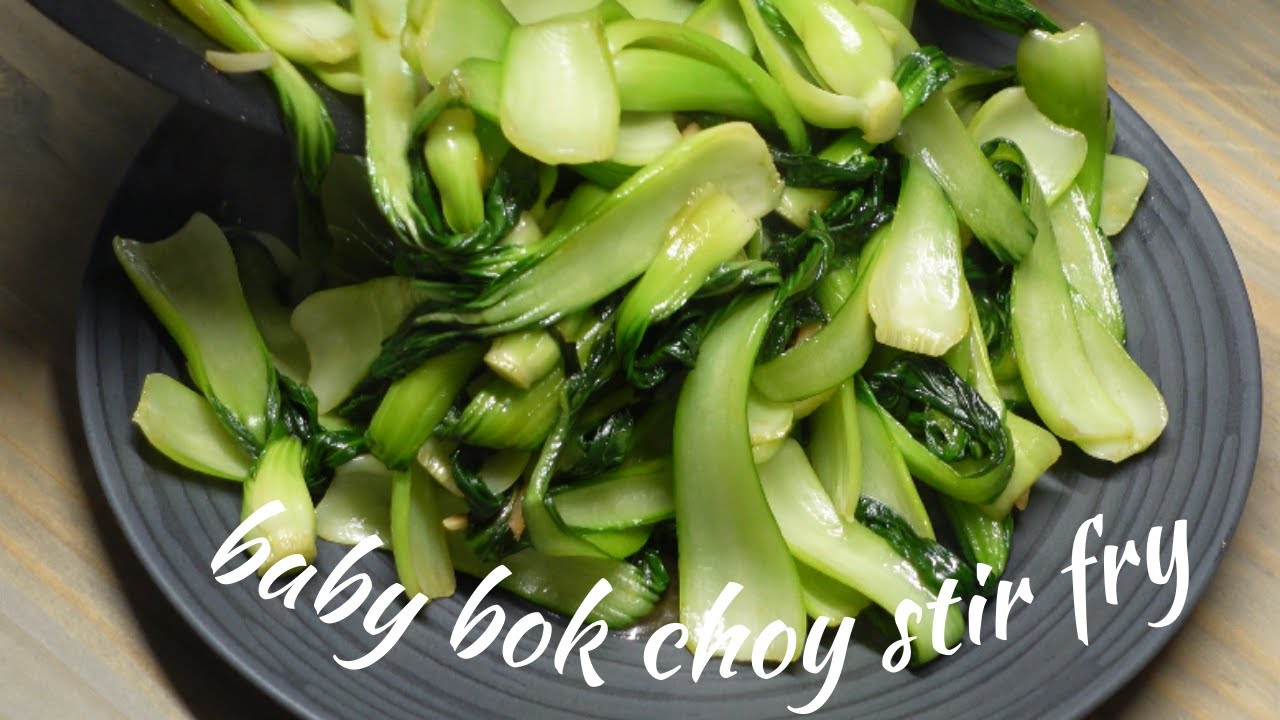 Healthy Quick Stir Fry Baby Bok Choy with Garlic YouTube