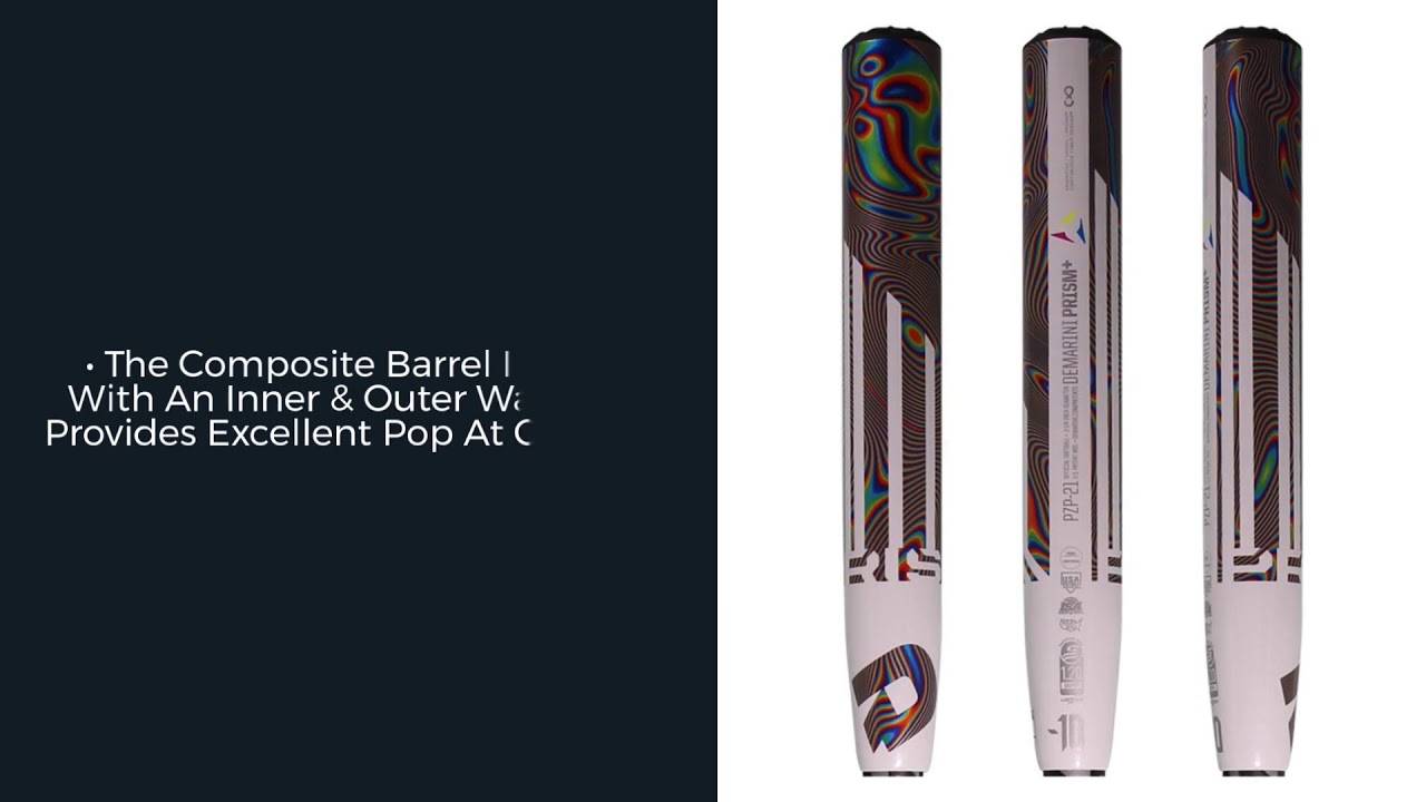 Batte De Softball DeMarini Prism Plus Fastpitch 2021 - 32 Pouces / 22 Oz (-10 Drop) - Occasion