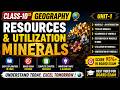 CLASS -10 I GEOGRAPHY I UNIT-1 RESOURCES & UTILIZATION MINERALS