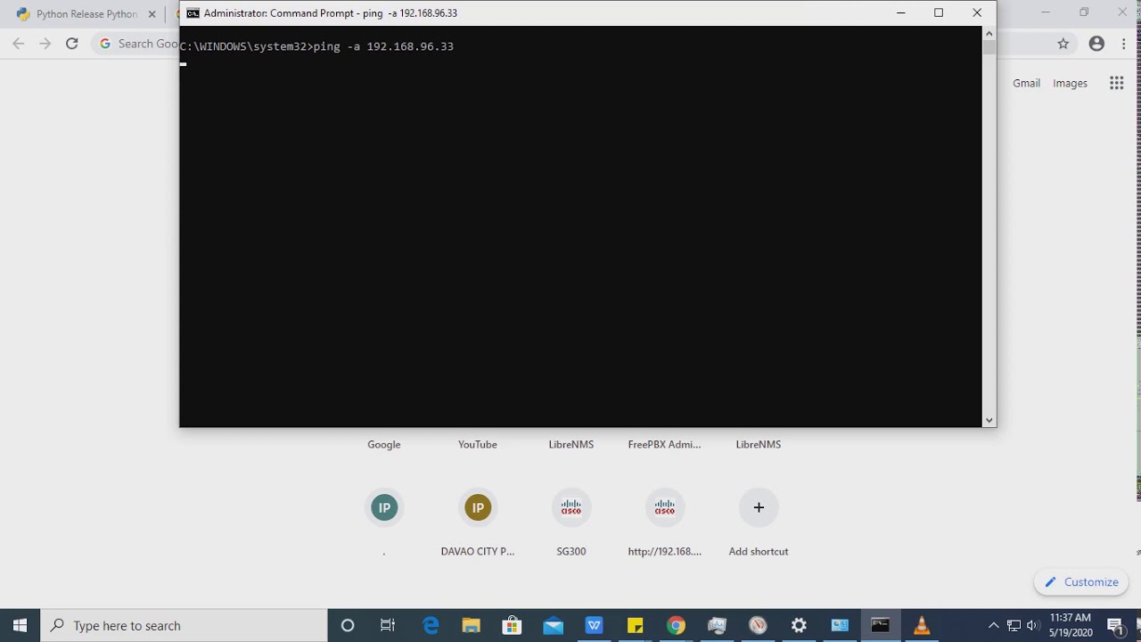 How to Display Host Name Using Network IP Address