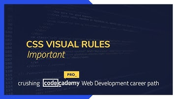 Crushing Codecademy PRO WEB DEVELOPMENT career path Challenge - !important