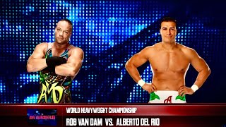 ROB VAN DAM VS ALBERTO DEL RIO 2013 Simulation Match