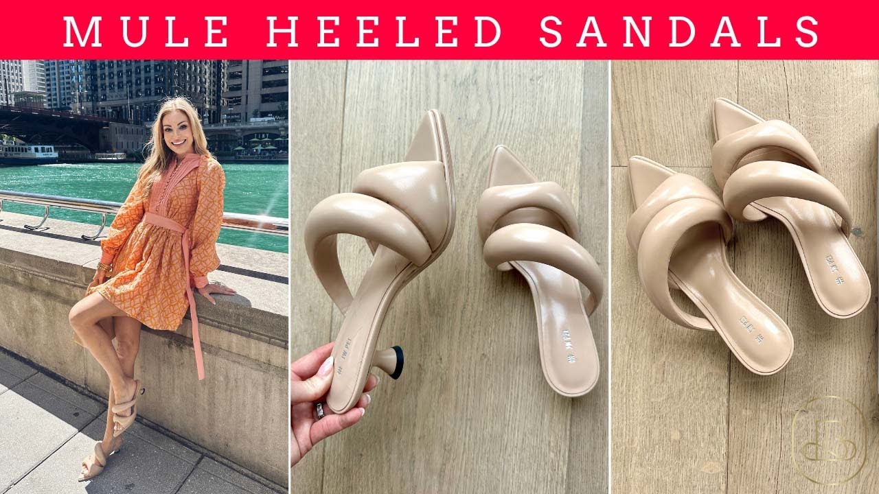 Step Up Your Style with Trendy Mule Heeled Sandals! 👠✨