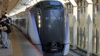 E353系ﾓﾄS119編成が国立駅3番線を通過する動画（2023.4.1）