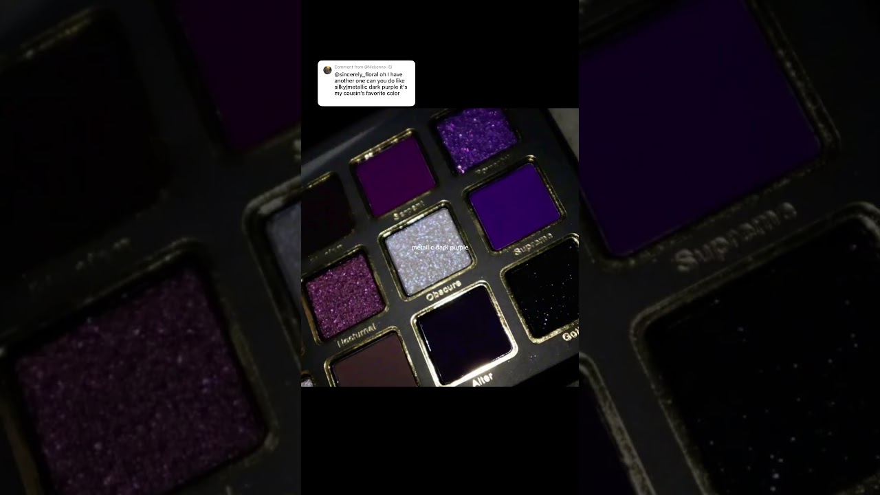 metallic dark purple! 