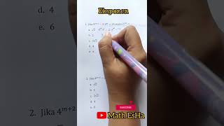 SOAL MATEMATIKA DASAR EKSPONEN PERPANGKATAN