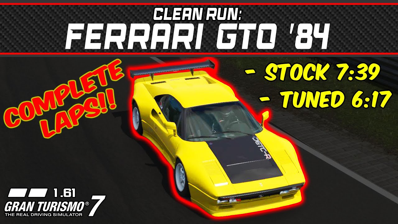 GT7 - Clean Run: Ferrari GTO '84 - Gran Turismo 7 - 1.61 - YouTube