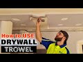 How to skim coat  trowel butt joints drywall finishing pro tips