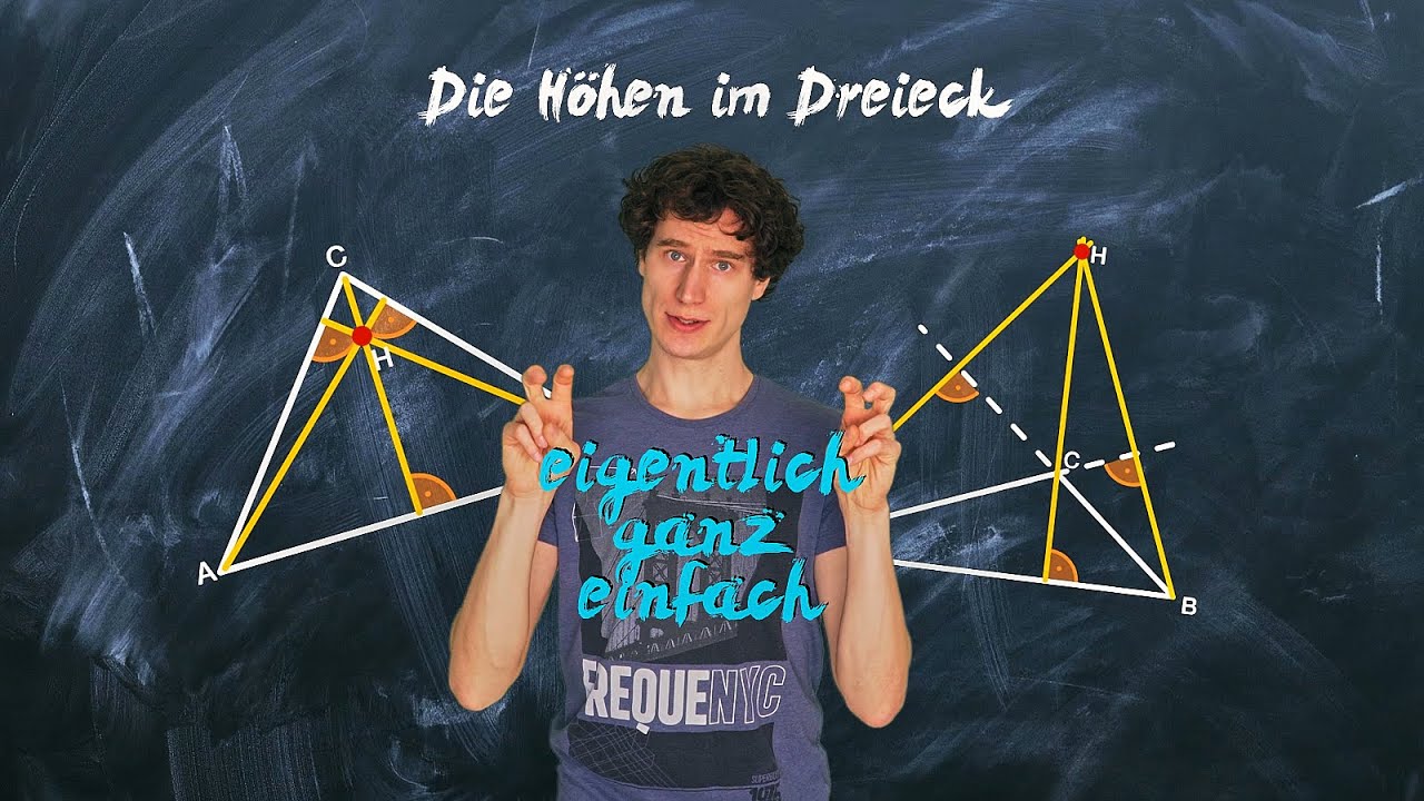 Höhen im Dreieck zeichnen