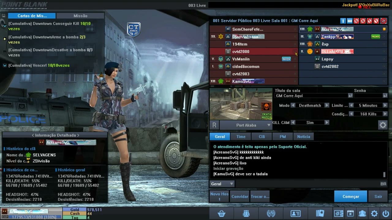 DLLxAPOSENTADOYN General de hack acabando com o jogo POINT BLANK